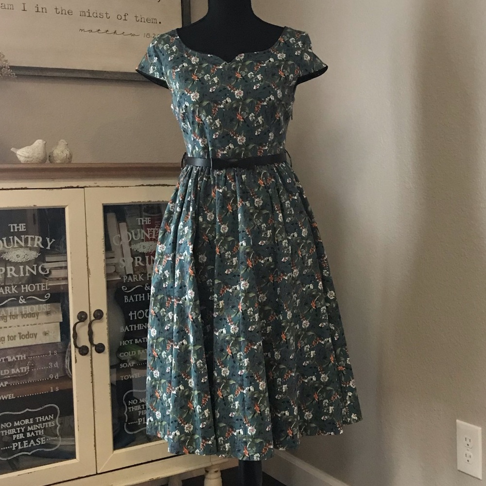 Retro style floral dress